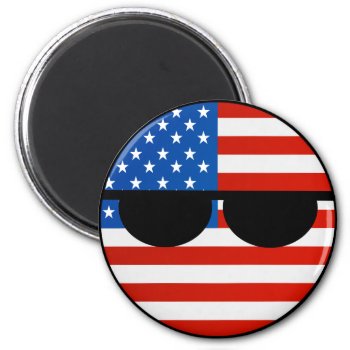 Funny Trending Geeky Usa Countryball Magnet by Countryballs_Store at Zazzle