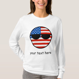 Funny Trending Geeky USA Countryball T-Shirt