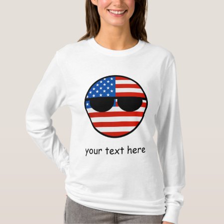 Funny Trending Geeky Usa Countryball T-shirt