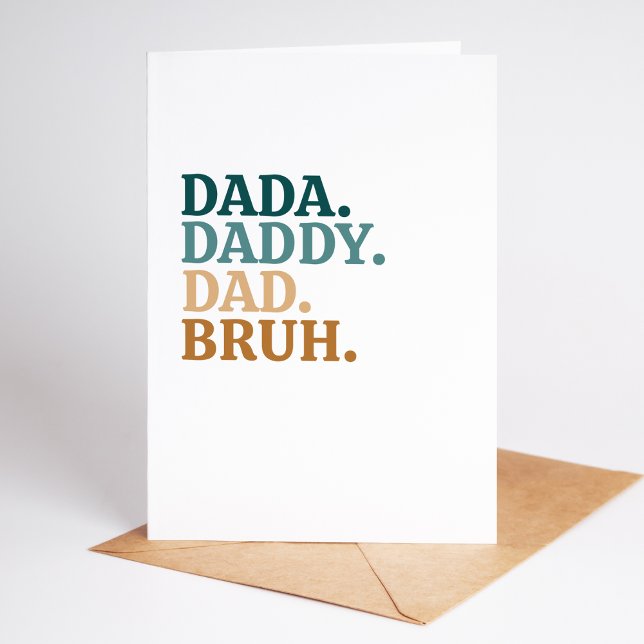 Funny & Trendy Bruh Father's Day Card (Creator Uploaded)