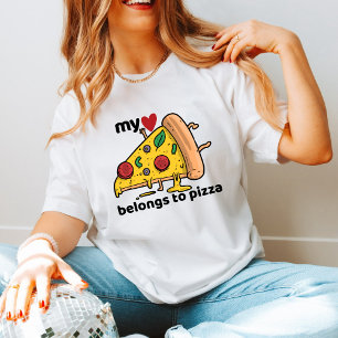 Funny Trendy Valentines Day Gift for Pizza Lovers T-Shirt