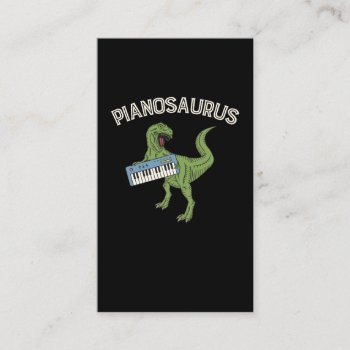 Funny Trex Keyboard Synthesizer Dinosaurs Musician Business Card by Designer_Store_Ger at Zazzle