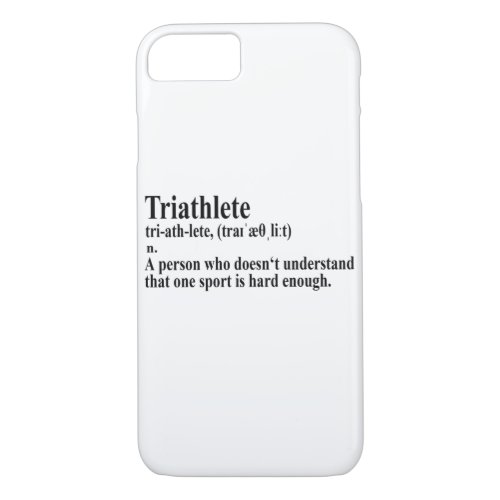 Funny Triathlon Definition _ iPhone Case