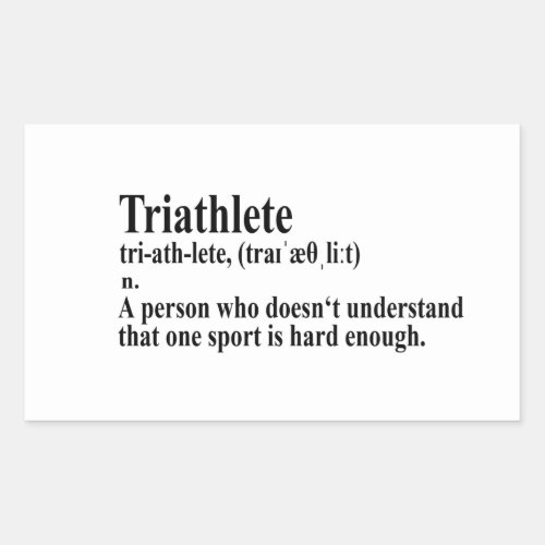 Funny Triathlon Definition _ Sticker