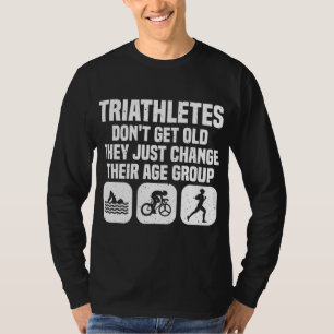 Funny Triathlon Design Men Women Triathletes Swim T-Shirt