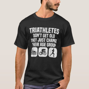 Funny Triathlon Design Men Women Triathletes Swim  T-Shirt