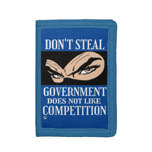 funny trifold wallet "DON'T STEAL...1"