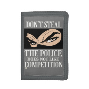 funny trifold wallet "DON'T STEAL...3"
