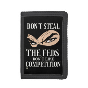funny trifold wallet "DON'T STEAL...4"