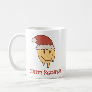 Funny Trippy. Drippy Smile Santa Mug