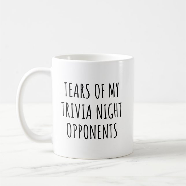 Funny Trivia Opponents Coffee Mug (Left)