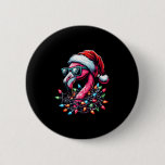 Funny Trocal Nk Flamingo Christmas In July Hawaii  Button