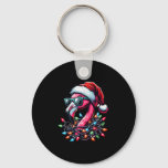Funny Trocal Nk Flamingo Christmas In July Hawaii  Keychain