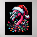 Funny Trocal Nk Flamingo Christmas In July Hawaii  Poster