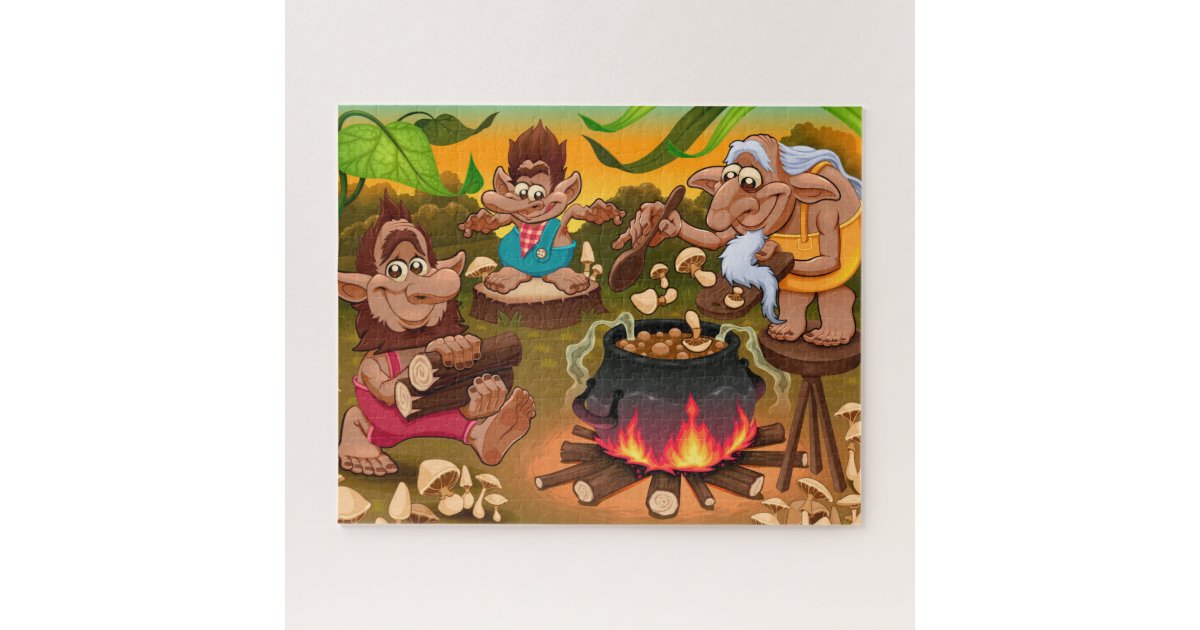 Funny Trolls Cooking Puzzle | Zazzle