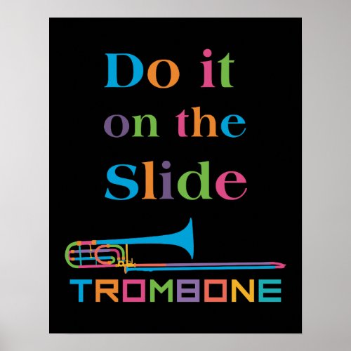 Funny Trombone _ Do it on the Slide Poster