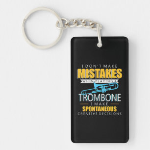 Funny Trombone Music Instrument Player Keychain