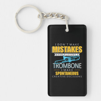 Funny Trombone Music Instrument Player Keychain