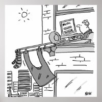 Funny Trombone Player Musician Poster