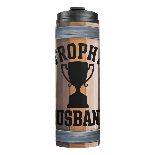 Funny Trophy Husband Thermal Tumbler (Front)