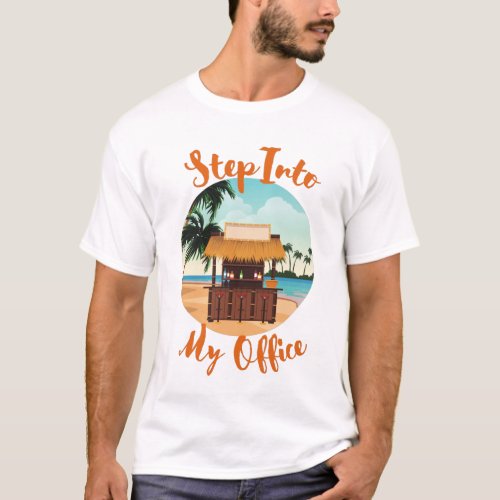 Funny Tropical Caribbean Island Office T_Shirt