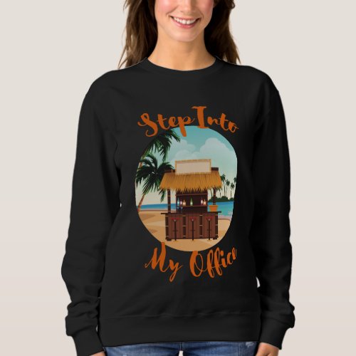Funny Tropical Caribbean Remote Office Sweatshirt