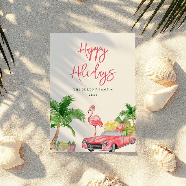 Funny Tropical Christmas Family Holiday Card (Creator Uploaded)