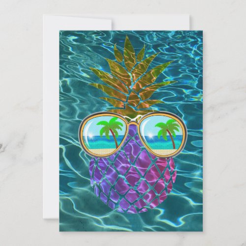 Funny tropical colorful pineapple sunglasses    