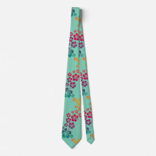 Funny Tropical Hibiscus blooms colored + your back Tie
