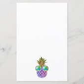 Funny tropical pineapple with sunglasses (Front)