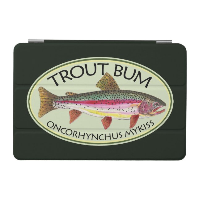 Funny Trout Bum Fisherman's iPad Mini Cover (Horizontal)