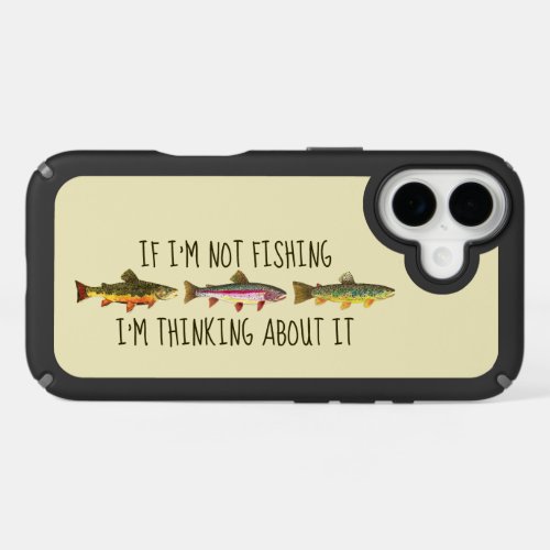 Funny Trout Fishing Speck Case