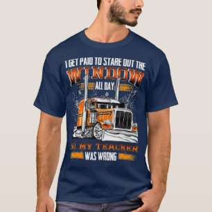 Funny truck driver driving design In love with a t T-Shirt