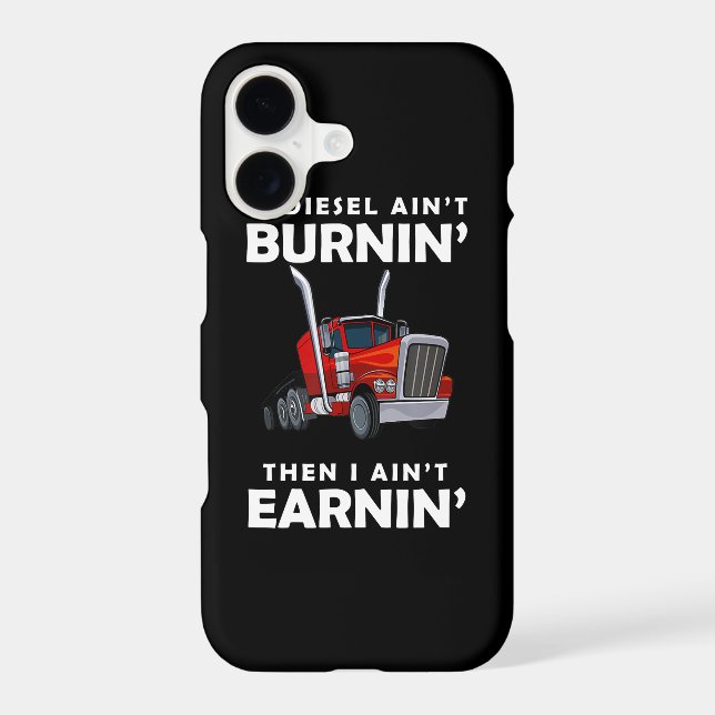 Funny Truck Driver Gift iPhone Case (Back)