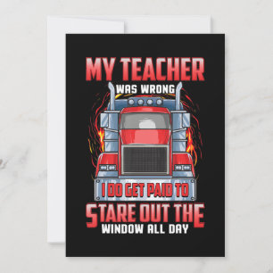 Funny Truck Drivers Art Gift For Truckers And Men. Save The Date