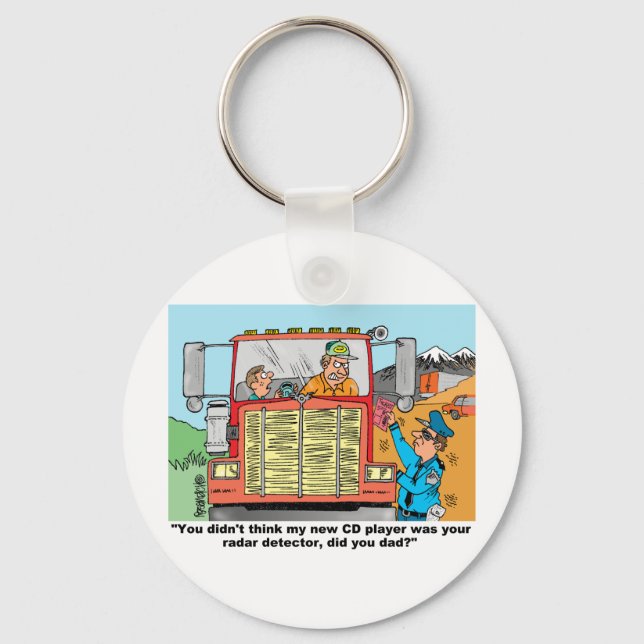 FUNNY TRUCK DRIVER'S GIFTS KEYCHAIN (Front)