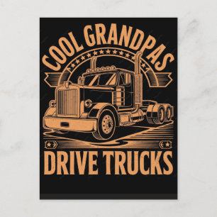 Funny Truck Driving Father's Day 2026 Postcard