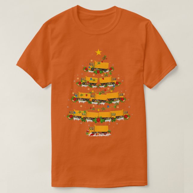 Funny Truck Lover Xmas Matching Santa Truck Christ T-Shirt (Design Front)