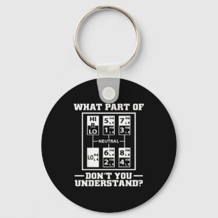 Funny Trucker Design For Men Big Rig Trucker Truck Keychain
