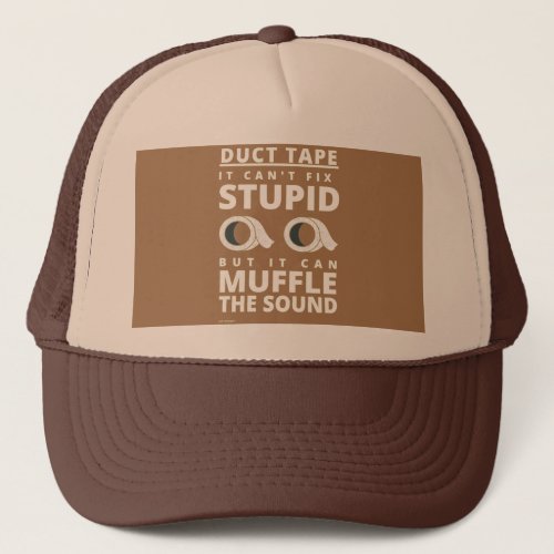 funny trucker hat DUCT TAPE