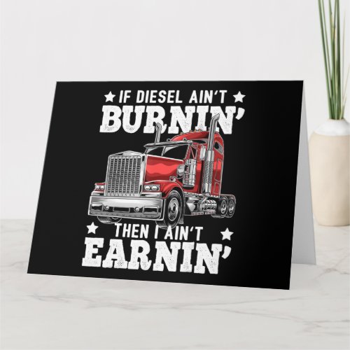 Funny Trucker Trailer Truck Driver Gift Card