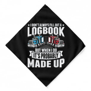 Funny Trucker Trucking Humor Tractor Trailer Truck Bandana