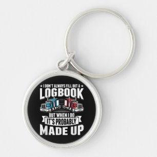 Funny Trucker Trucking Humor Tractor Trailer Truck Keychain