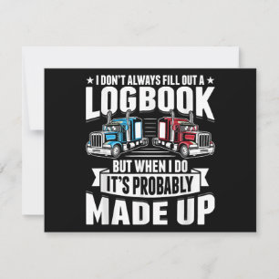 Funny Trucker Trucking Humor Tractor Trailer Truck Save The Date