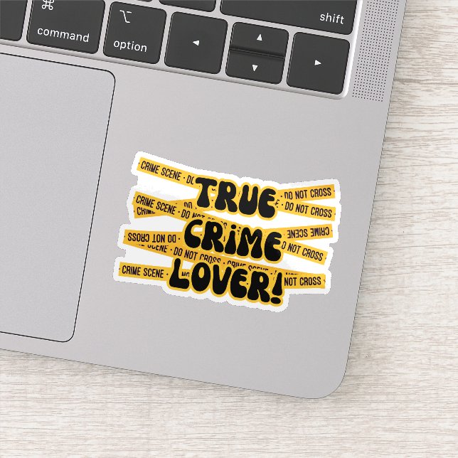 Funny True Crime Lover Sticker (Detail)