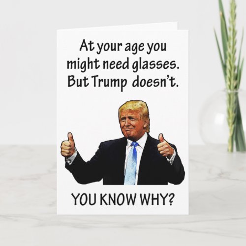 Funny Trump 2020 Election Birthday Card