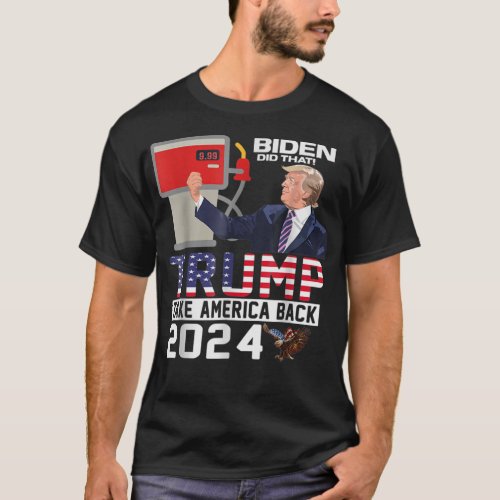 Funny Trump 2024 Flag Anti Joe Biden Mean Tweets G T_Shirt