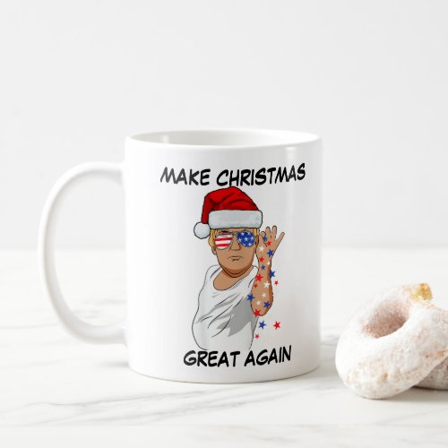 Funny Trump 2024 Make Christmas Great Again Coffee Mug