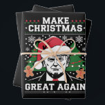 Funny Trump 2024 Make Christmas Great Again  Wrapping Paper Sheets<br><div class="desc">Funny Trump 2024 Make Christmas Great Again</div>