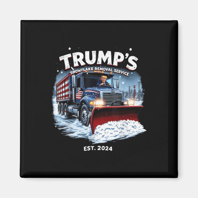Funny Trump 2024 Victory Snowflake Removal Magnet (Front)